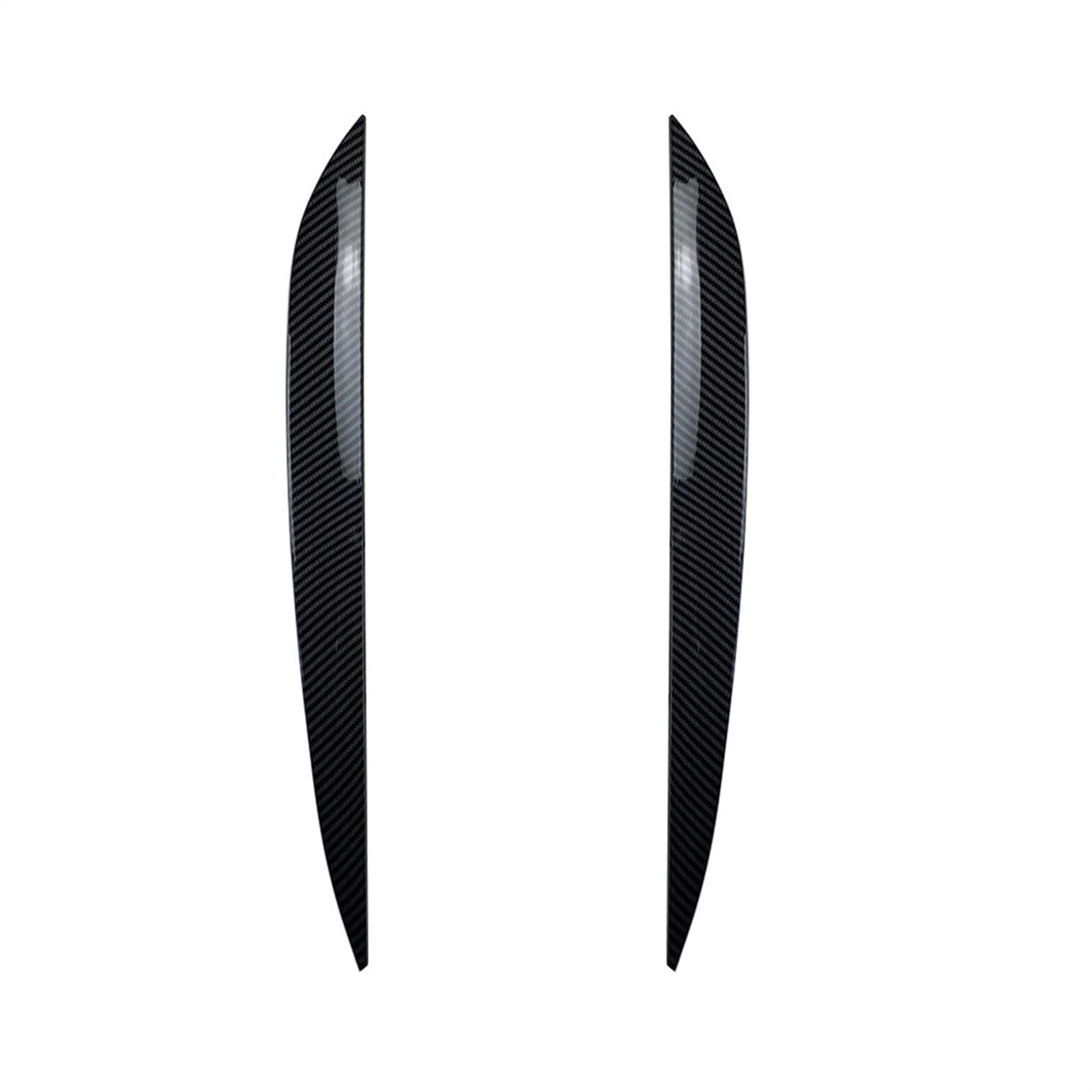 Car Front Headlights Eyebrow Eyelids Trim Cover Sticker for Touareg 2010 2011 2012 2013 2014 2015 2016 2017 2018(Carbon Look)