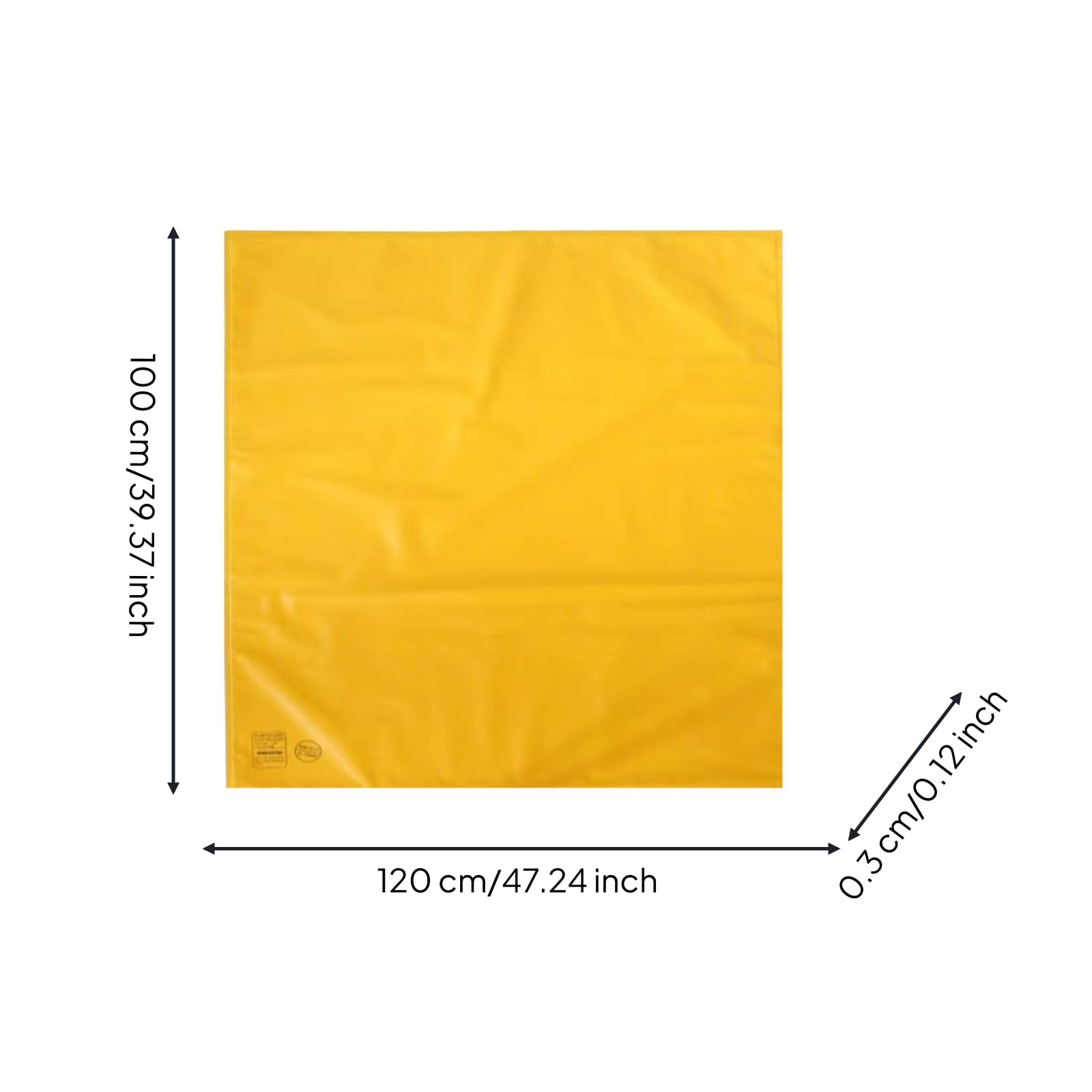 Coperta Dielettrica da 10 kV Resistente All'usura Coperta Isolante Elettrica Giallo Panno di Isolamento Elettrico per Manutentori, Cabine Elettriche, 1000mm 1200mm