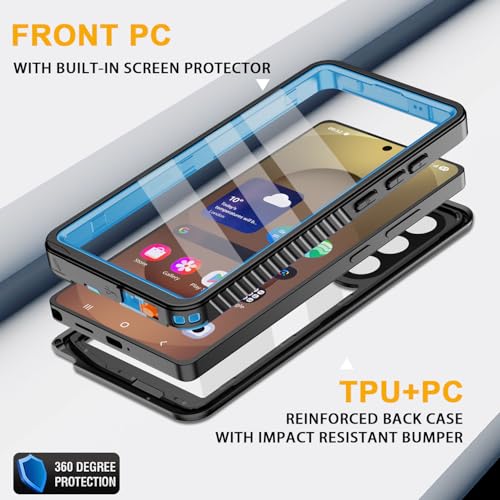 Coque Samsung S25 Plus antichoc et imperméable avec écran tactile intégré