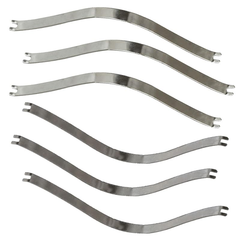 Image of Haidong Stainless Steel Picture Frame Clip Frame Spring Clip Picture Frame Spring Clip DIY Picture Frame Hardware for Picture Frame Suspension 85*4mm 100PCS (3.35*0.16inch)