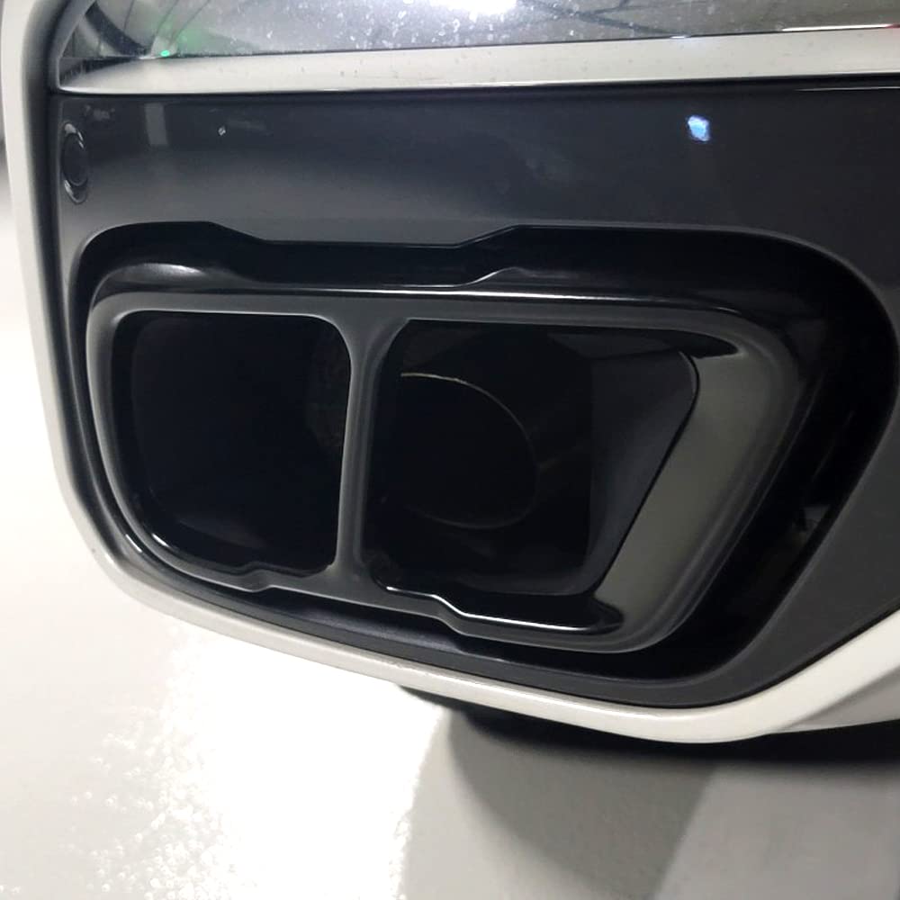 Nero accessori esterni in acciaio inox auto silenziatore tubo di scarico di uscita parti compatibili con B-MW X5 G05 X6 G06 X7 G07 2019-2021(versione sportiva M)