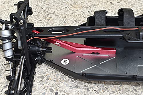 GPM for LOSI 1/10 LASERNUT Tenacity U4 LOS03028 Aluminum Rear Chassis Brace -3PC Set (red)