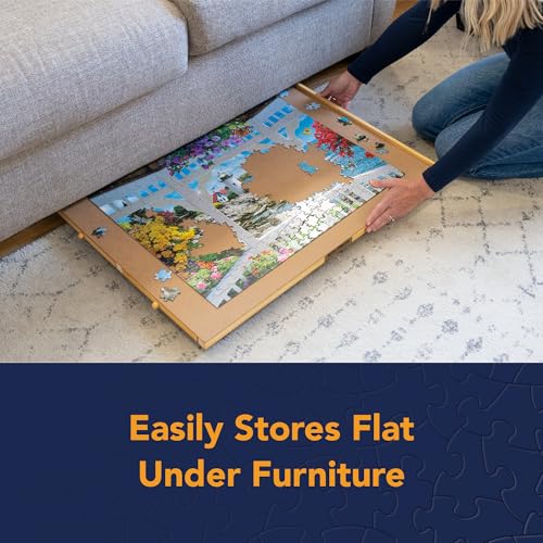 image for Bits and Pieces Puzzle Board with Drawers – 1000 Piece Jigsaw Puzzle