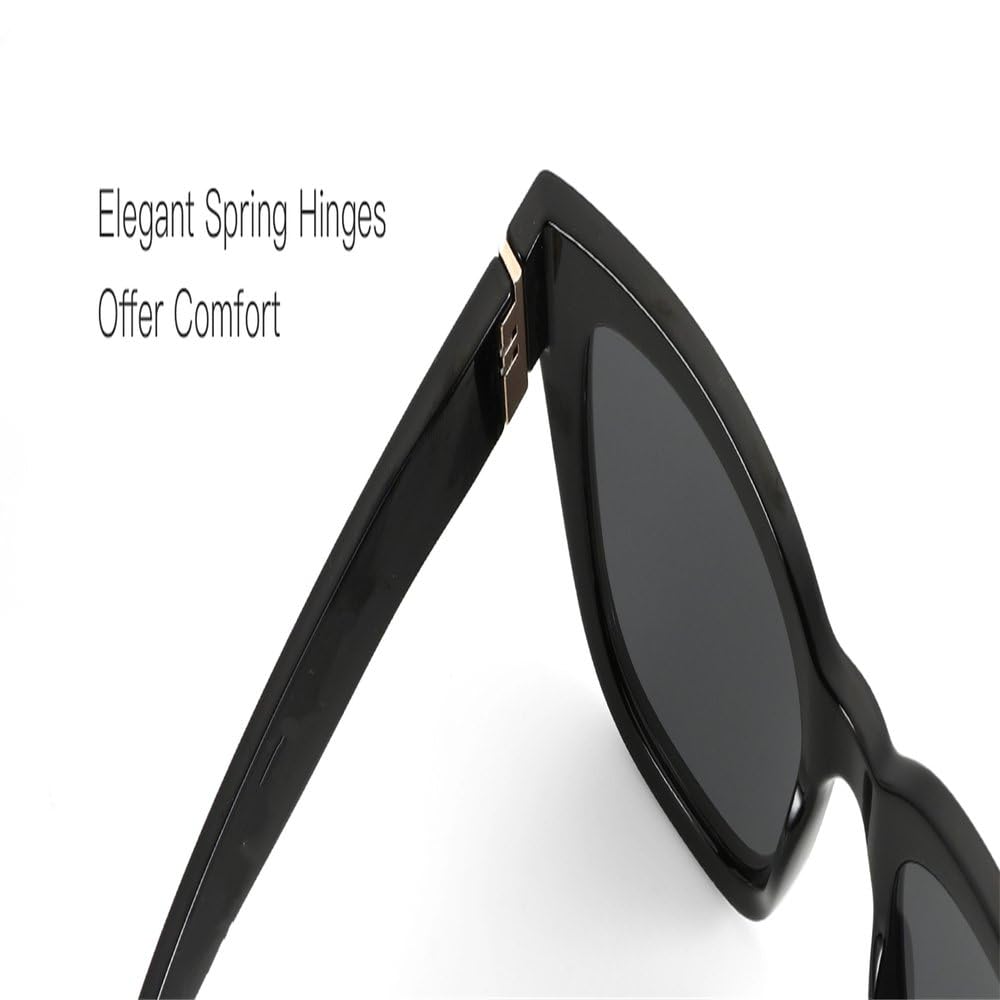 Gafas de sol polarizadas con diseño de mariposa para mujer, protección UV400, estilo ojo de gato.