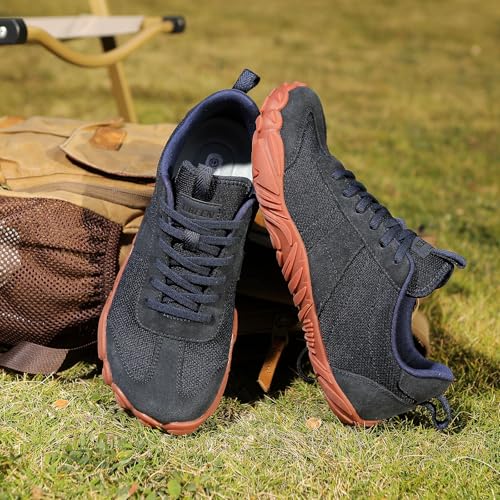 Image of UBFEN Womens Barefoot Shoes Mens Wide Toe Box Zero Drop Minimalist Sneakers | Laces Up, Lightweight, Breathable, Comfortable, Suitable for Walking, Travel, Light Hiking, Trail Running, Tennis, Daily Wear