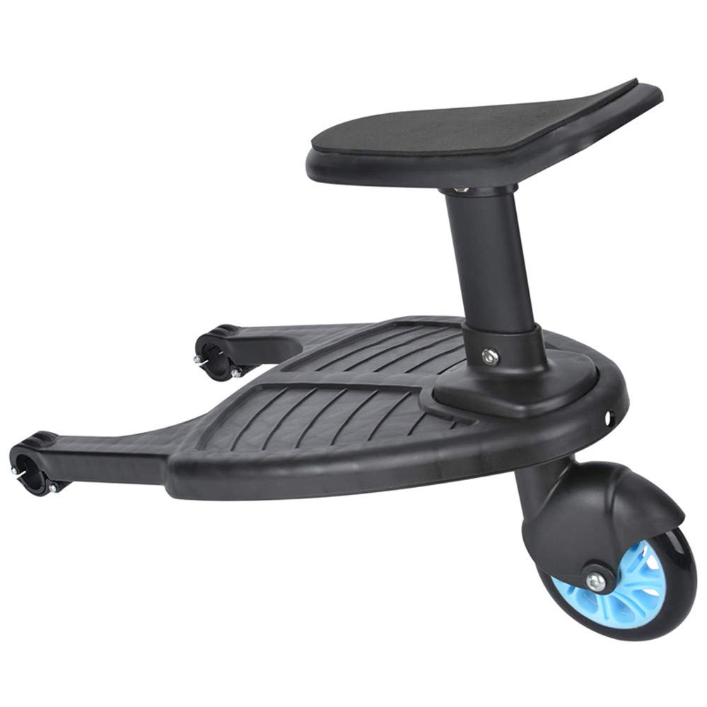 FEIFAN Buggy Board with Seat Standing Board Baby Jogger Travel Pram Pushchair Connector Toddler,Blue