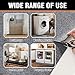 2PCS Refrigerator Mat 37.5 x 8.5 Inch Mat Washing Machine Spill Liner 0.2 Inch Thick Non-Slip Splash Pad for Fridge Freezer Dishwasher Water Dispenser Grey Silicone Appliance Floor Protector 2PCS