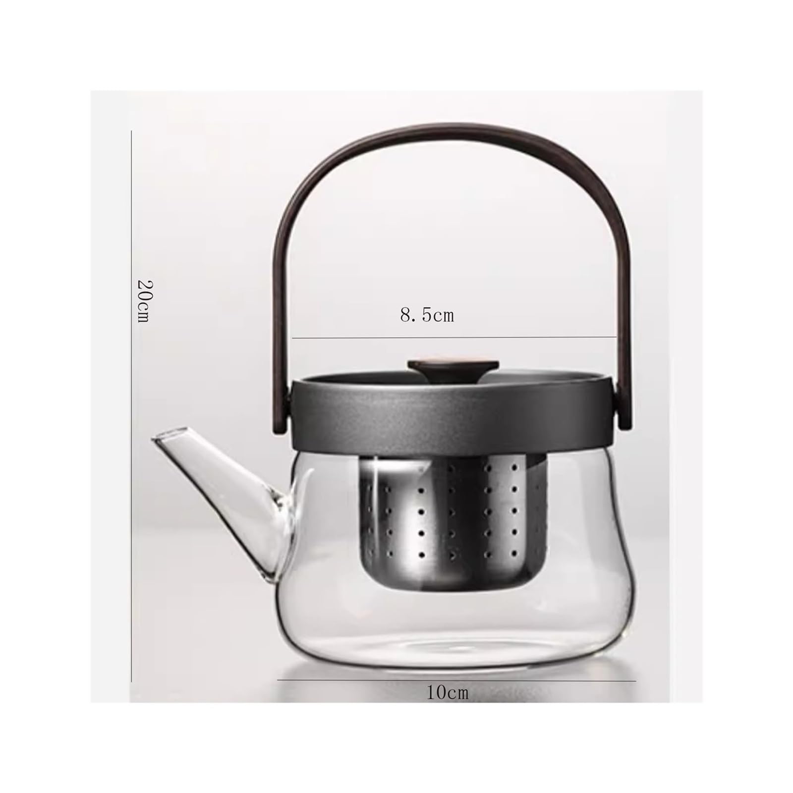 Teiera Stufa elettrica silenziosa intelligente in ceramica Macchina for cucinare il tè Teiera in vetro for acqua bollente Set da Speciale fornello for