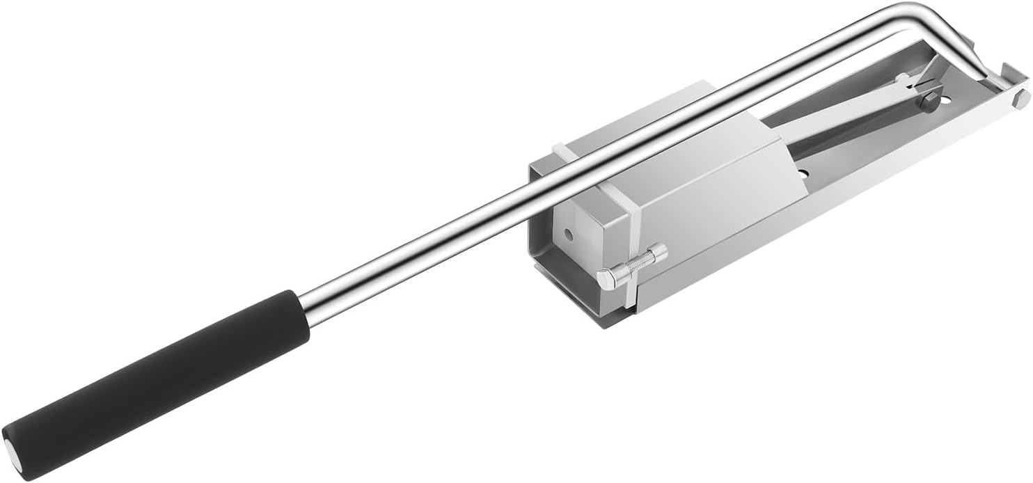 Clay Extruding Tool with 4 Molds & Wrench, Wall Mounted Clay Extruding Device, Professional Stainless Steel Clay Extruder for Pottery for Pottery Studios, 38.9" X 5.1" X 6.1"in