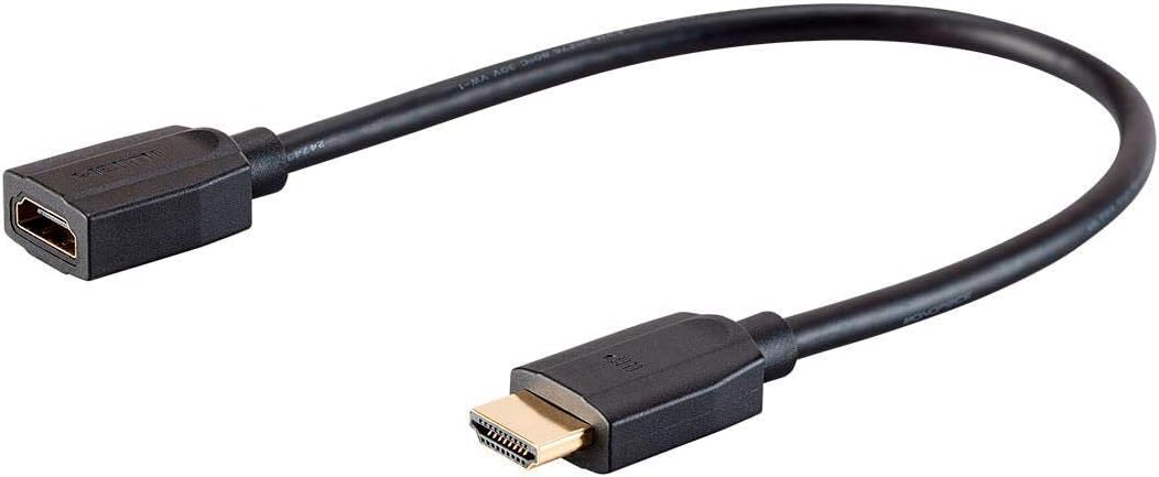 Blасk Frіdау - 60% оƒƒ Monoprice High Speed HDMI Extension Cable - 3 Feet - Black, 48Gbps, Ultra 8K, Dynamic HDR, eARC - DynamicView Series