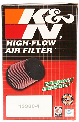 Image of K&N Universal Clamp-On Air Filter: High Performance, Premium, Washable, Replacement Engine Filter: Flange Diameter: 2.25 In, Filter Height: 5 In, Flange Length: 0.875 In, Shape: Round, RD-0610