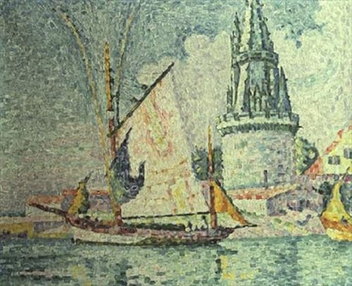 Toile Paul Signac La Rochelle pour Rompre la Monotonie des Murs de Bureau