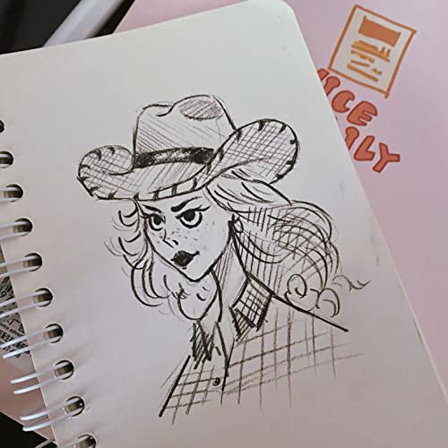 Image of TWONE Kraft Cover Lay Flat Spiral Notebooks - Two Pack - 3.5 inch x 5.5 inch - 180 Blank Pages - 90 Sheets - Easy to Carry