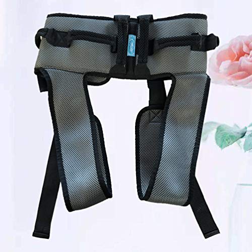 EXCEART Gait Belt with Handles and Leg Loops for Elderly Walking Assistance and Safe Transfer Adjustable Cotton Walking Belt for Seniors and Caregivers Grey by EXCEART - Image 9