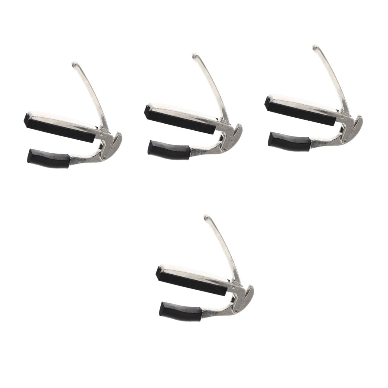 ifundom 4piezas Capo De Guitarra Portátil De Metal Clip Para Instrumentos De Cuerda Compatible Guitarra y Eléctrica