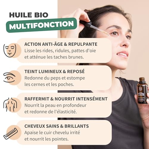 Huile de pépins de figue de Barbarie bio Bionoble 15 ml – photo 3