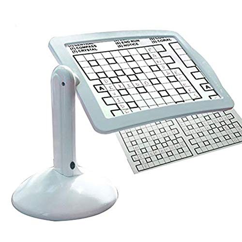 QEADZC Multi-Fonction Loupe - Bureau Et Pliable,2 Lumières LED,3 Fois Acrylique Lens,A4 Grande Magnifier Surface,Alimentation Peut-il Utiliser 4 Piles AA,adapté pour: Lecture,Bijoux