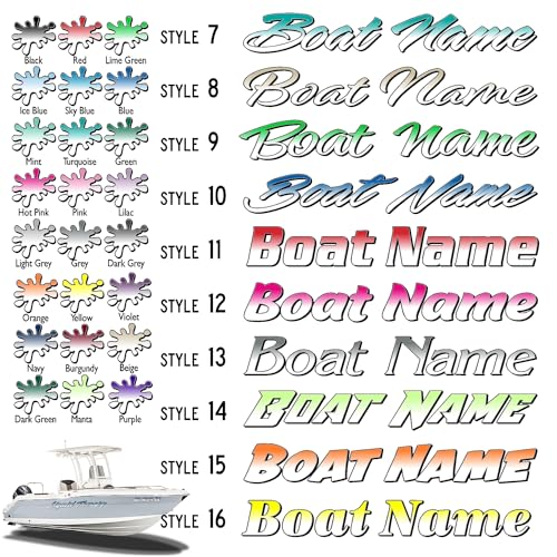 Boat Name Decal/Custom Hull Graphic/Premium Marine Vinyl Lettering CTDP