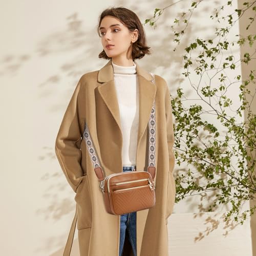 Image of printe Small Crossbody Bags for Women, Vegan Leather Trendy Purses for Women, Travel Handbags with Adjustable Shoulder Strap