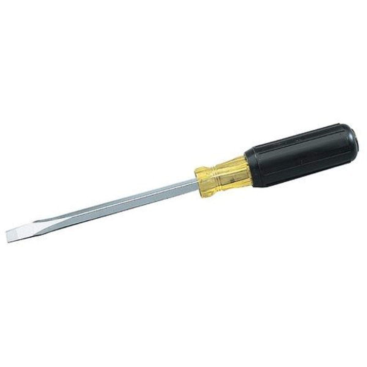 Ideal IndustriesHeavy-Duty Slotted Keystone Tip Screwdriver, 5/16 Inch Square x 6 Inch Long Shank