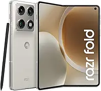Smartphone Motorola Razr Fold 5G - 1TB 32GB (16GB RAM+16GB Ram Boost), Tela interna 8.1" e externa 6.6”, extreme AMOLED, 3 câmeras 50MP e Zoom 100x, IP49 - Branco