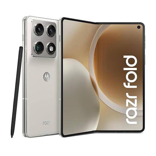 Smartphone Motorola Razr Fold 5G - 1TB 32GB (16GB RAM+16GB Ram Boost), Tela interna 8.1" e externa 6.6”, extreme AMOLED, 3 câmeras 50MP e Zoom 100x, IP49 - Branco