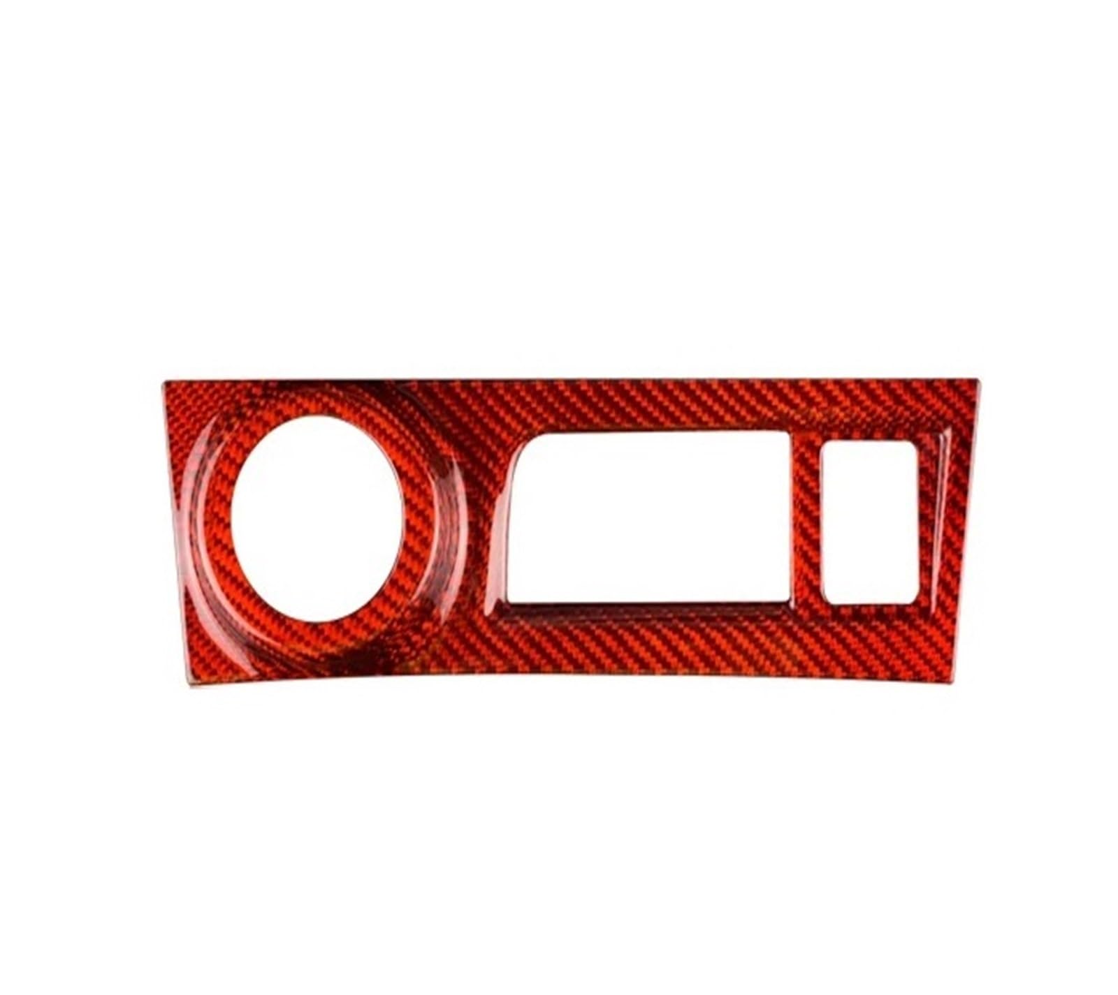 Car Interior Moulding Trim for Subaru for BRZ 2013-2020 Real Hard Carbon Fiber Interior Trim Car Central Control Decoration Cover Sticker Interior Accessories(Red Igniter Cover)
