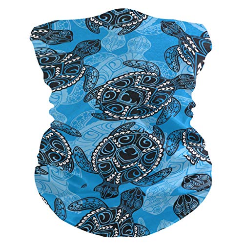 MOYYO Sea Turtles Face Sun Dust Mask Bandanas Seamless Elastic Neck Gaiter Headwear Magic Scarf Headband Balaclave for Women Men Festivals Running Cycling Outdoor Sport