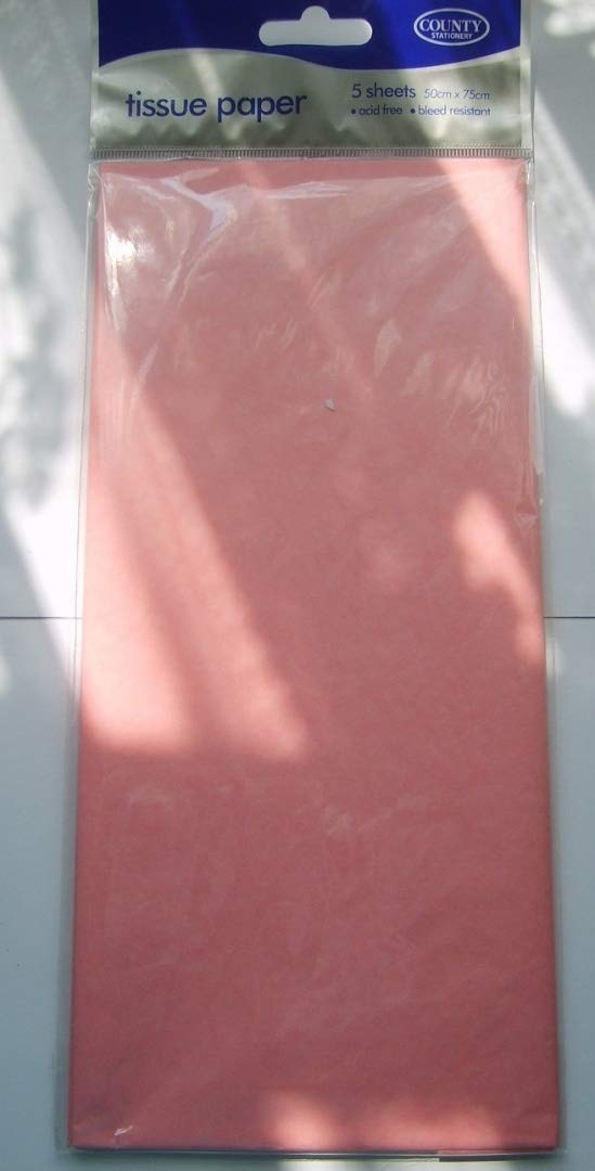 Pink Tissue Paper Light 5 Sheets Ideal Wedding~Birthdays~Crafts~Gifts