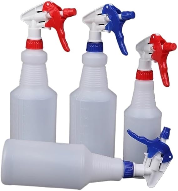 1PC Transparent Multipurpose Gardening Supplies 500ML/750ML/1000ML Empty Container Portable Spray Bottle Refillable Atomizer(Red,750ML)