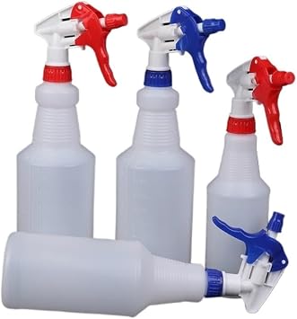 1PC Transparent Multipurpose Gardening Supplies 500ML/750ML/1000ML Empty Container Portable Spray Bottle Refillable Atomizer(Red,750ML)
