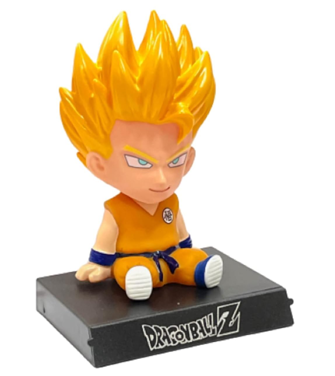Unyks Star Super Hero Action Figure Limited Edition Bobblehead with Mobile Holder for Car Dashboard, Office Desk & Study Table (Goku)