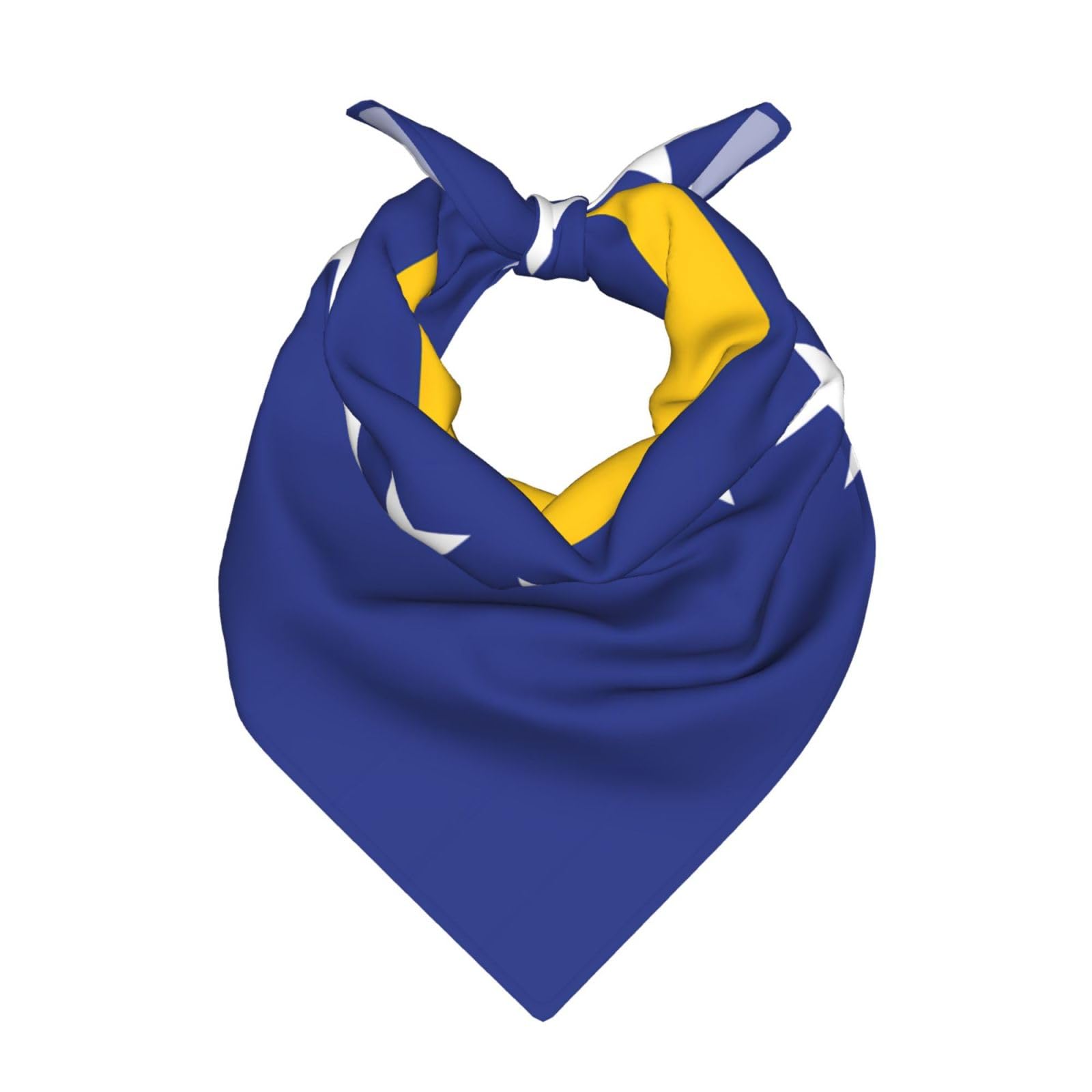 LPLSNWS Bosnia and Herzegovina Flag Bandana, Polyester Square Scarf, 55x55 cm, Unisex