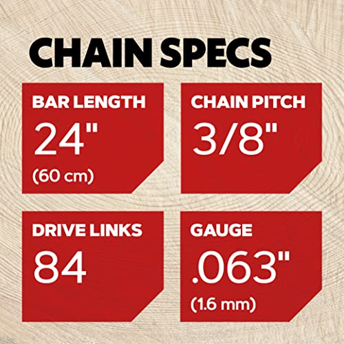 Oregon PoweCut 75EXL PowerCut Saw Chain for 60 cm Blade with 84 Drive Links Full Chisel Suitable for Alpina, Stihl Chainsaws 4 Oregon PoweCut 75EXL PowerCut Saw Chain for 60 cm Blade with 84 Drive Links Full Chisel Suitable for Alpina, Stihl Chainsaws - Image 4