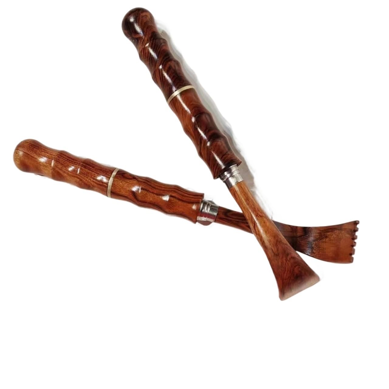rascador para picores, Rascadores de espalda, 2 piezas Dispositivo for rascar la, no es necesario que las personas doblen juntas bambú, rascan el estiramiento madera