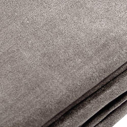 Beautissu Tagesdecke 210x280 cm Überwurfdecken für Sofa Romantica Wildleder-Optik Überwurf Bettabdeckung Tagesdecken Bettüberwurf & Sofaüberwurf Decke Sofa Überwurfdecke Bett Tagesdecke Grau