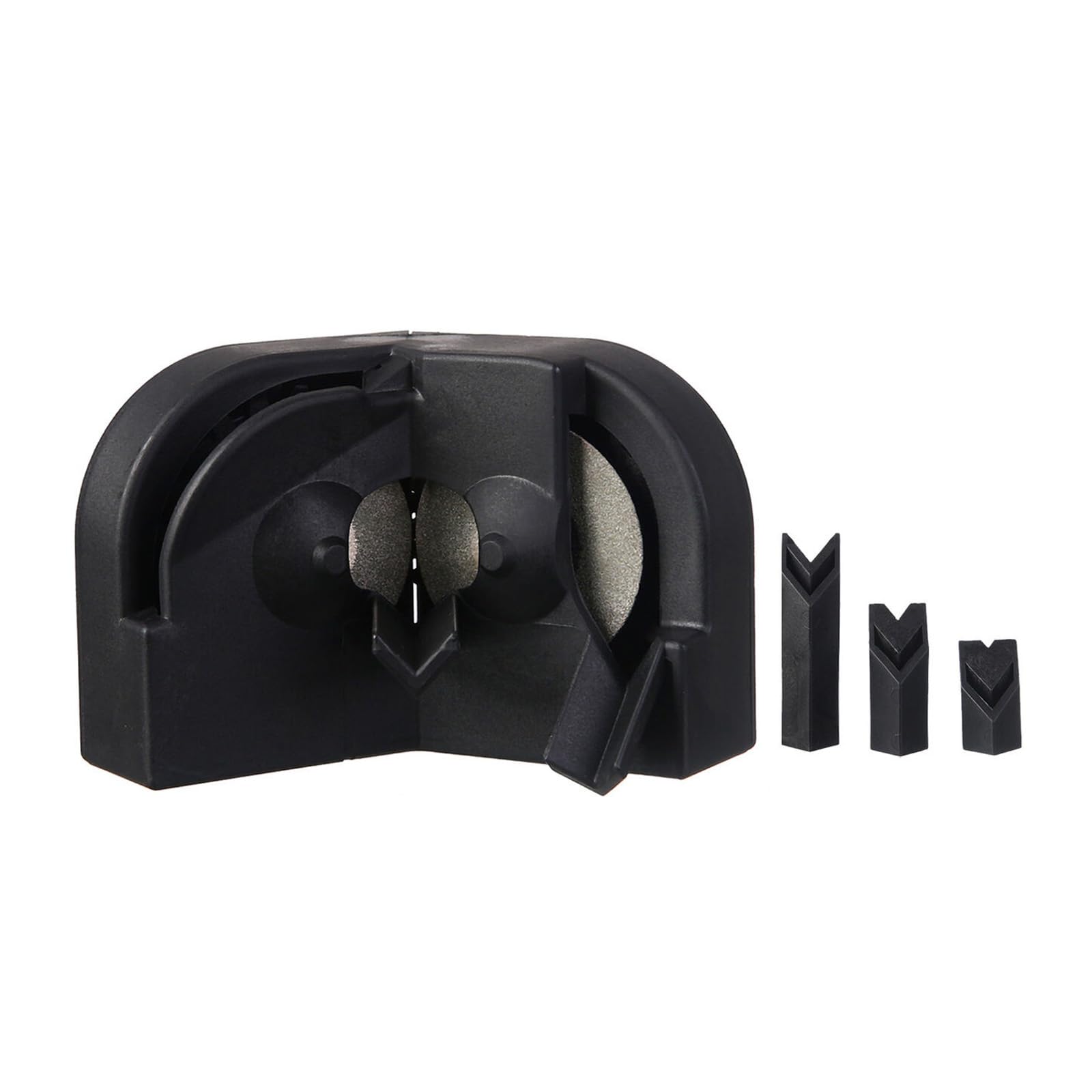 Msioytog Black Portable Drill Bit Sharpener Grinding Tool For Chainsaw Drill Bit Metal Construction For Metalworking Sharpener