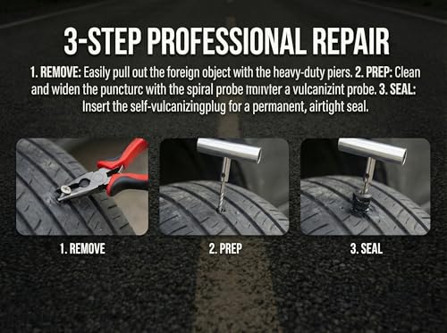 TOURGUARD Flat Tire Repair Kit