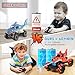 Eulogia Shark Remote Control Car, RC Stunt Car Toy with Water Shooting Spray, Music, 360-degree Rotations Drifting, One-Key Demo Programming Fun Truck Gift for Boys Grils (Red)