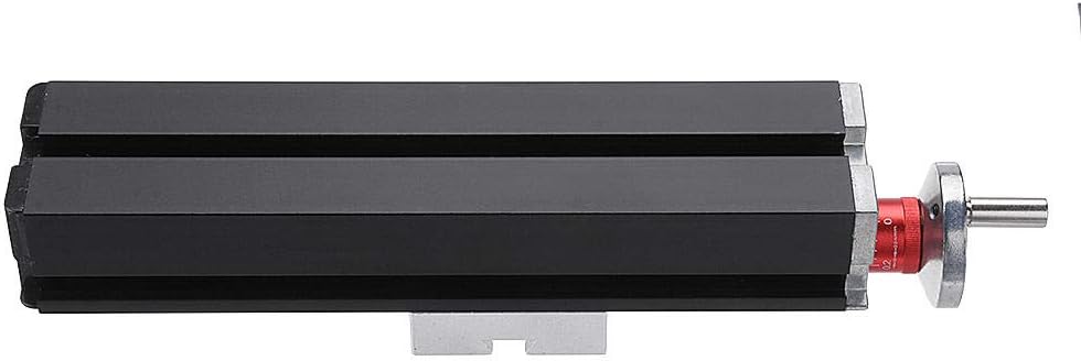 200mm Metal Cross Slide Longitudinal Slide Block Z010M Compatible with Lathe Feeding Relieving Axis X/Y/Z