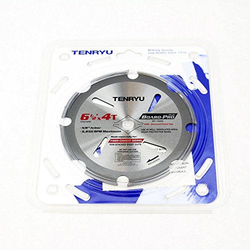 Tenryu BP-16504 Board Pro Plus Fiber-Cement Siding 6-1/2" 4T Saw Blade