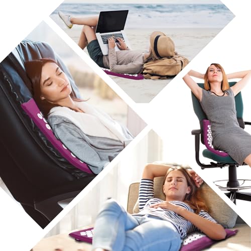 Akupressurmatte, Akupunktur matte, Akkupressmatte mit Kissen, Akkupressurmatte, Massagematte, Akupressure Set Purple, Akupressurmatte Rücken, Shiatsu matte, Fakirmatte,Lila