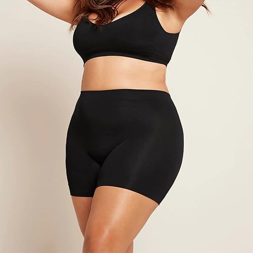 Miniatura 6 de LALESTE Pantalones cortos para mujer, sin costuras, lisos, antirozaduras, pantalones cortos para bicicleta, ropa interior