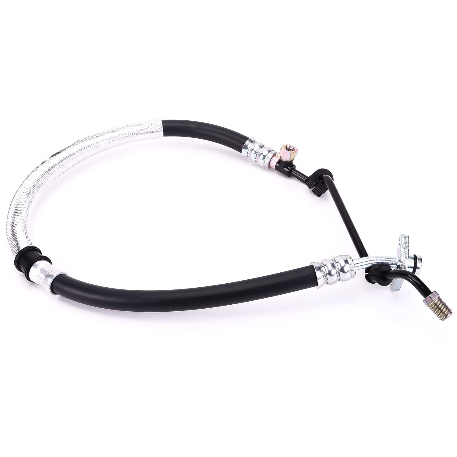 Coolautocore Black 53713-S9a-A04 Power Steering Pressure Line Hose Tube Assembly For 2002-2006 Honda Crv Suv 2.4L