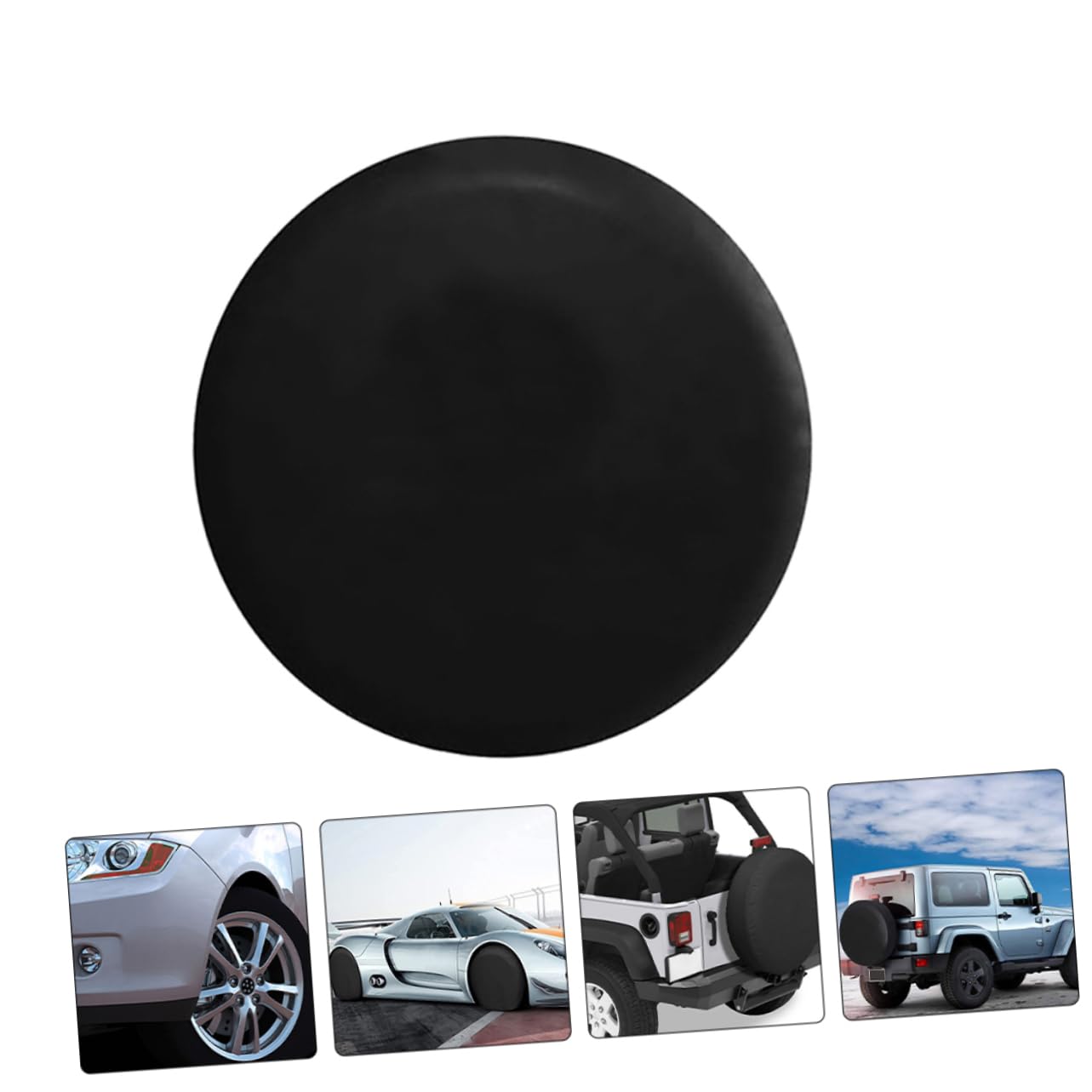 Ciieeo 2piezas Fundas para Neumáticos De Repuesto De Hechas De PVC Imitación Cuero para Caravana Remolque o Vehículo Protegiendo La Rueda De Repuesto del Polvo Suciedad