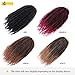 KGBFASS 3Packs Marley Braiding Hair 18Inch Afro Marley Hair For Twists Synthetic Kinky Braiding Hair Extensions (#1B)