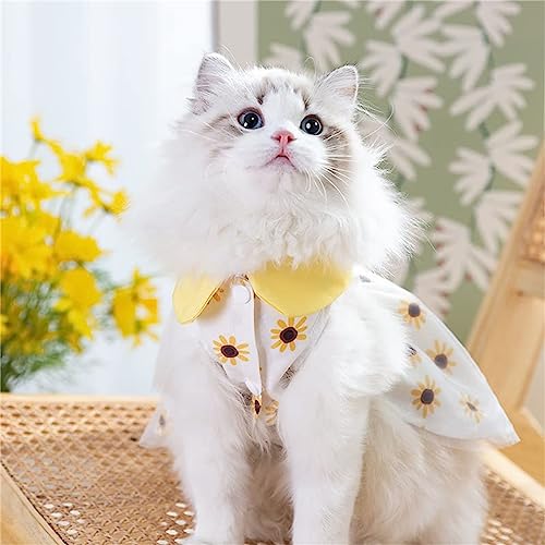 Dog Dresses For Large Dogs Girl Dog Sunflower Dress Dog Summer Dress Cat Dress Outfits Soft Breathable Dog Outfits And Dog Clothes For Puppy Lightweight Small Dog Dresses Female Pet Dresses #TOP2