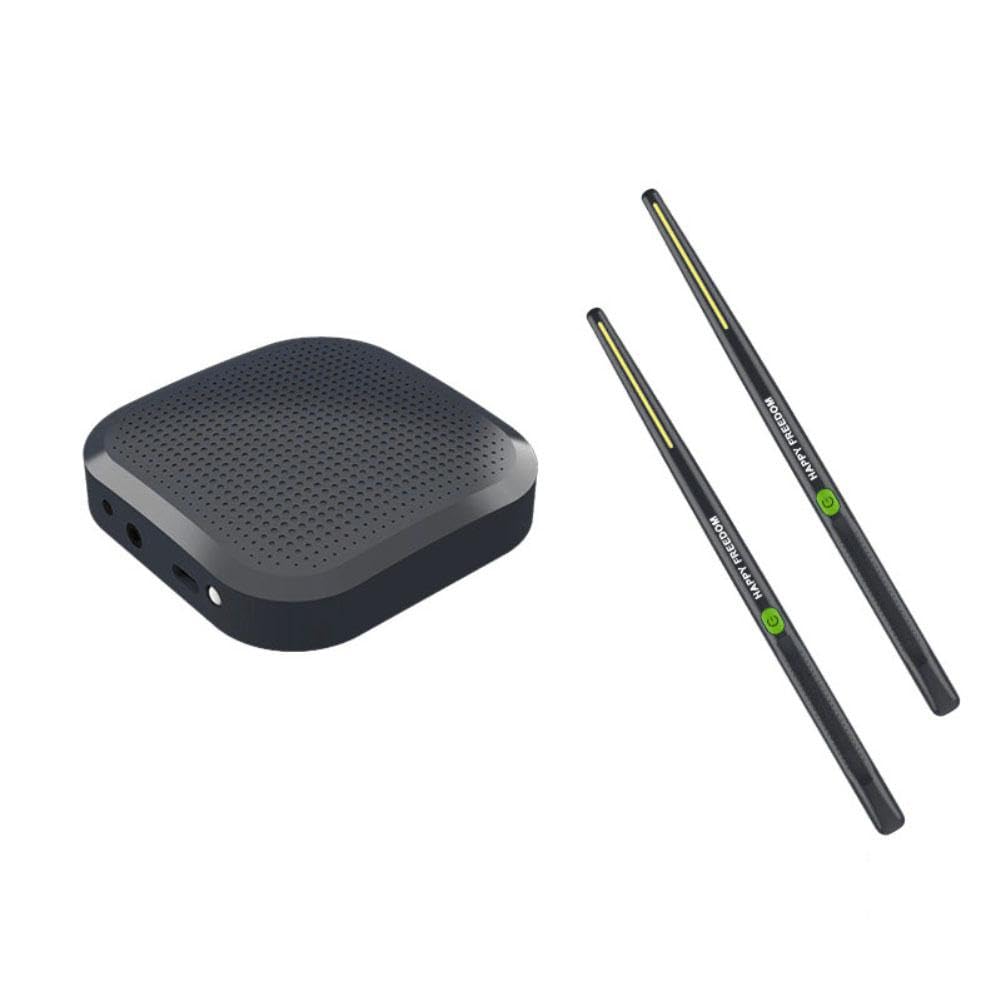 MANYUN Virtual Air Drum Electric Drum Set, Virtual Reality Air Drum with Drumsticks, Pedals, Bluetooth and 8 Sounds, Portable Electronic Drum Set for Beginners Children Adults, Birthday Gift for Kids