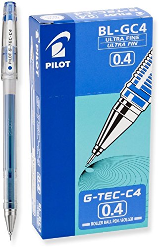 Bolígrafos Pilot Gel G-Tec-C, punta ultra fina, tinta azul, pack 24 miniatura 2