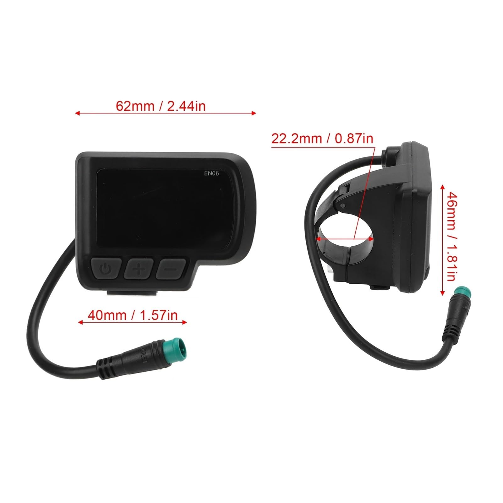 Pantalla para Ebike, Medidor LCD EN06 para Bicicleta Eléctrica con Interfaz USB